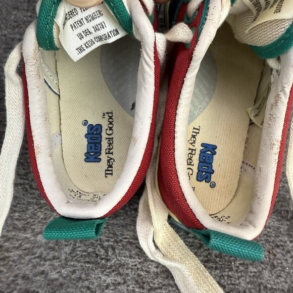 ✅VTG KEDS Sneakers Toddler Sz 5.5M SCOOTER Multicolored Canvas Shoes DISCOLORED - Picture 6 of 14